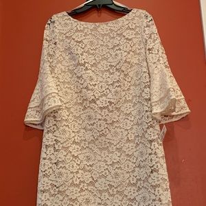 White lace dress NWT sz 10